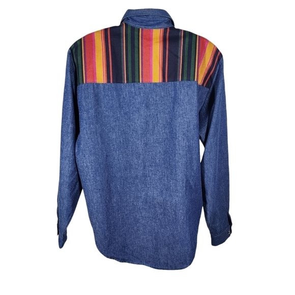 ON THE VERGE VINTAGE WESTERN DENIM SHIRT - Picture 2 of 11